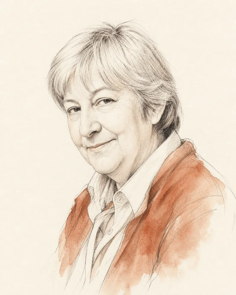 Ilustrowany portret Gloria Fuertes